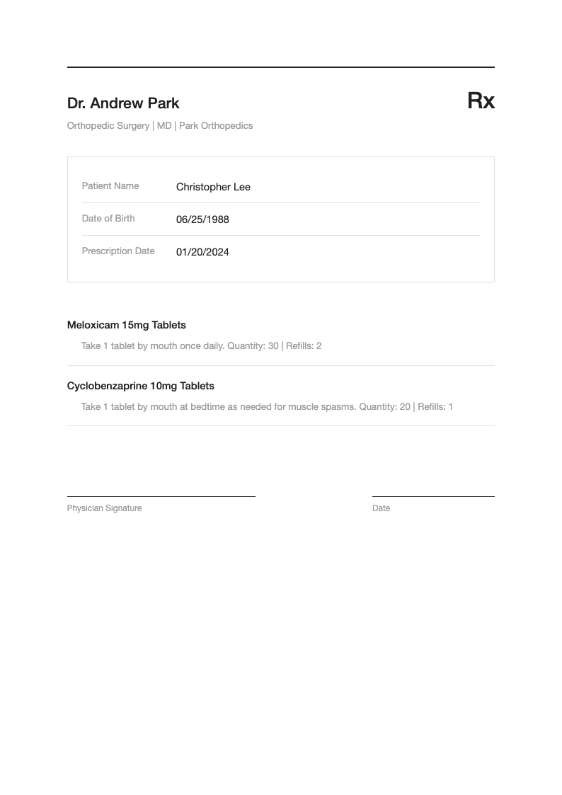 Clean line prescription